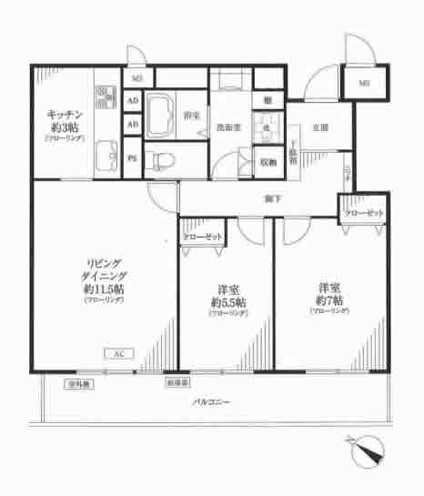 ファミール西新宿　間取り