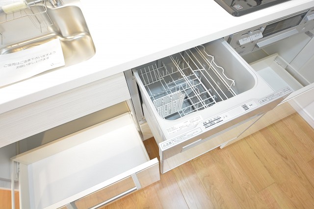 片付け楽々な食洗機付き