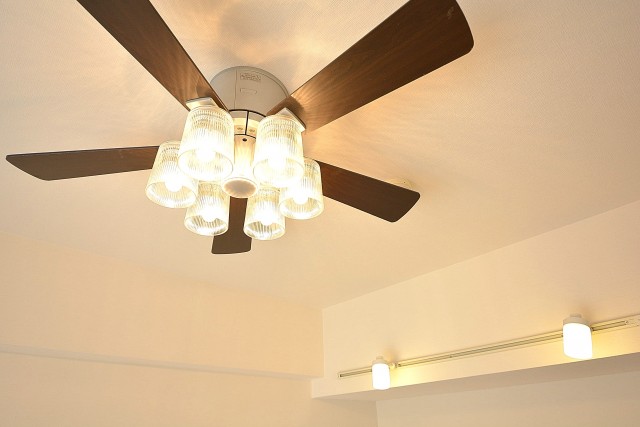 シーリングファン回ります！