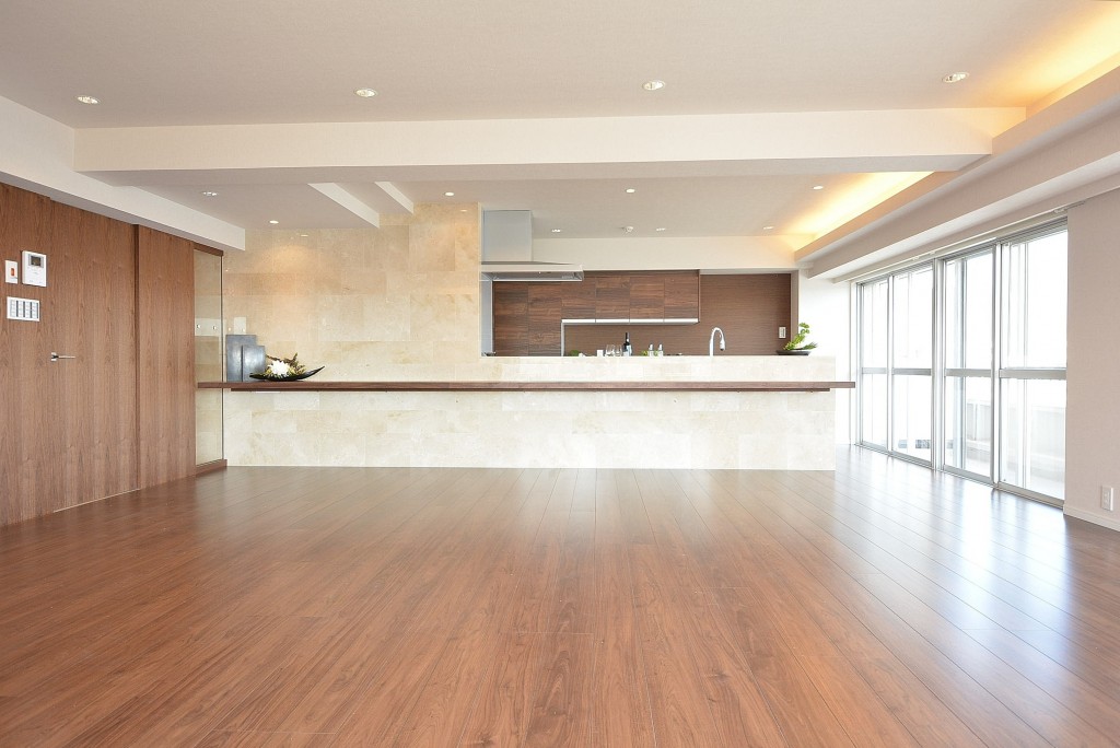 代官山マンション　開放感のあるLDK