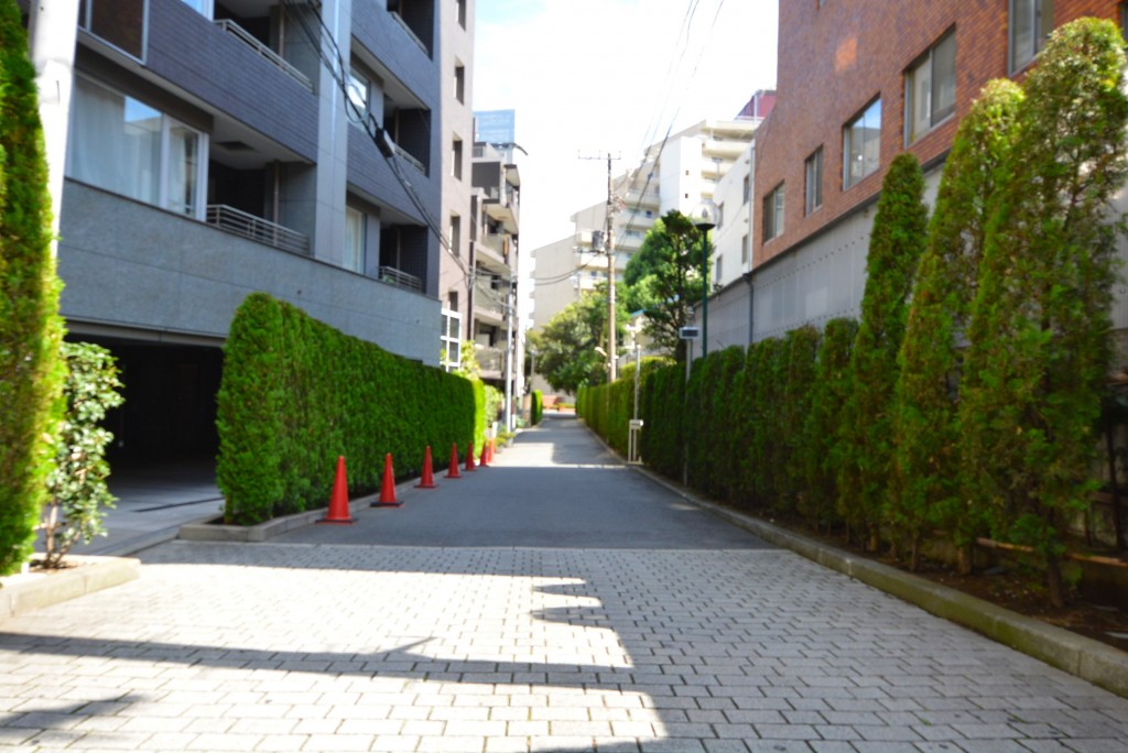 代官山マンション　アプローチ