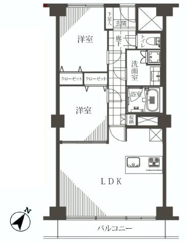 代官山マンション　間取り602