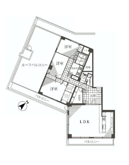 代官山マンション　間取り