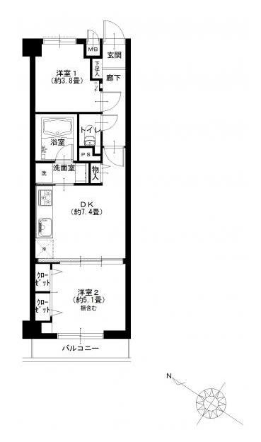ライオンズマンション学芸大学　間取り