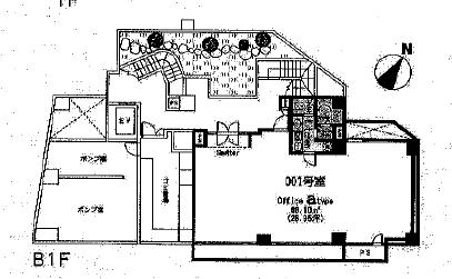 クローバー六本木　間取り001