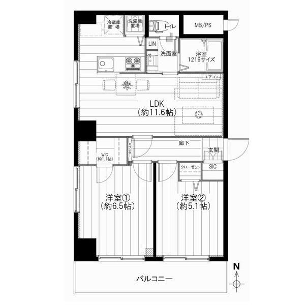 牛込ハイマンション　間取り