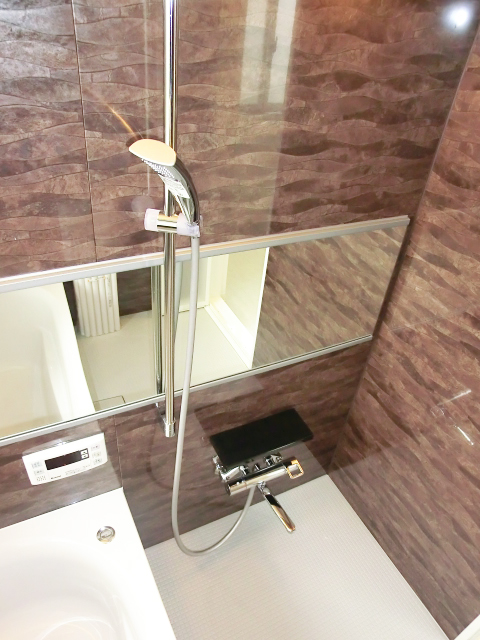 牛込中央マンション　シャワーにはスライドバー付