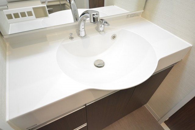 飯田橋第1パークファミリア　カウンター一体型洗面ボウル