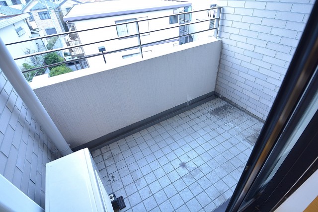 北西向きバルコニー
