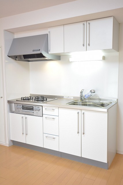3口コンロのシステムキッチン