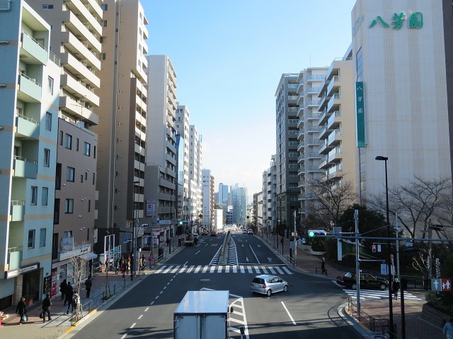 マンション白金台　目黒通り