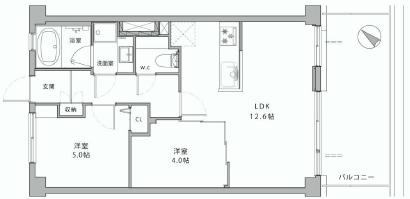 松見坂武蔵野マンション　間取り