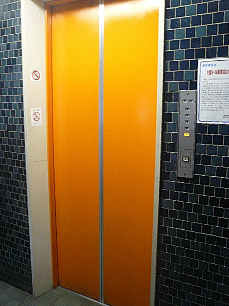 ナショナルコート　鮮やかなエレベーター