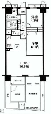 ラディエンス世田谷・若林　間取り
