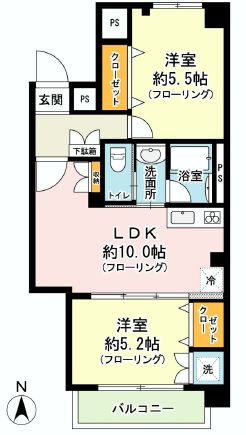 エスポワール芝　間取り図
