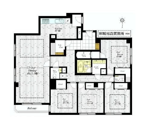 ステートリーホームズ南麻布　間取り