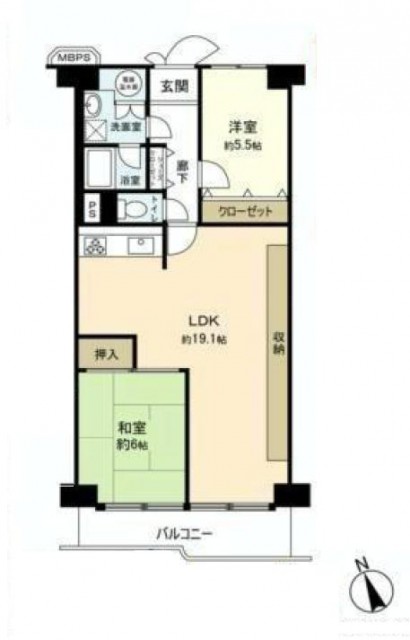 ローズハイツ仙台坂　間取り