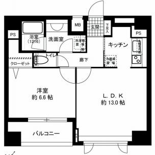 ドルチェ日本橋シティターミナル　間取り