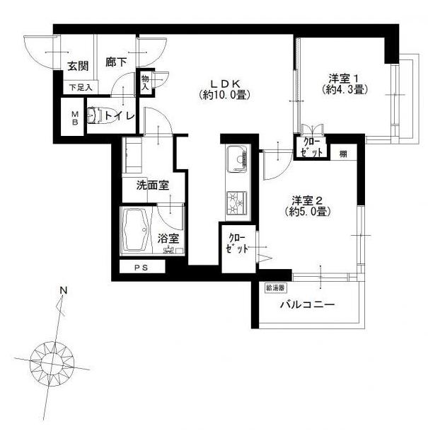 ライオンズマンション赤堤第2　間取り207