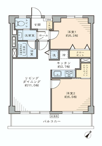 月島福寿マンション　間取り
