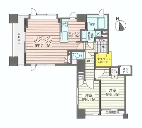クオス銀座エスト・トロワジェーム　間取り