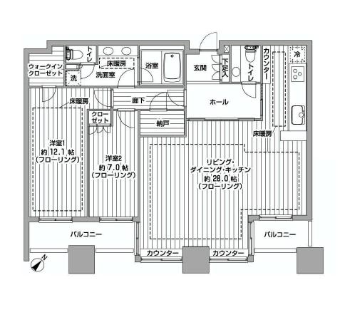 青山パークタワー　間取り