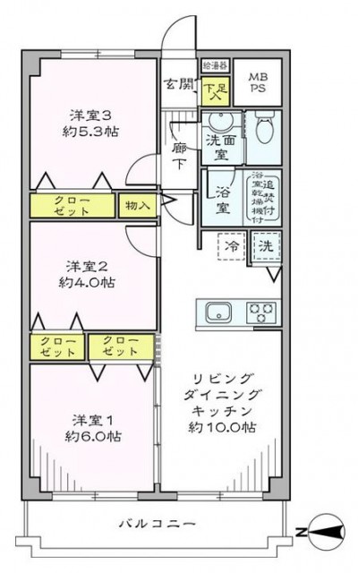 飯田橋第1パークファミリア　間取り