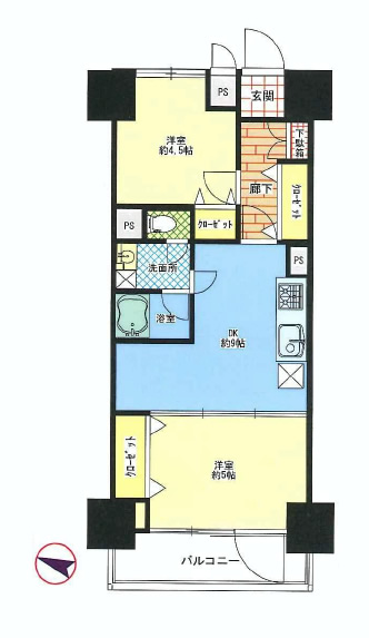 クレベール西新宿　間取り