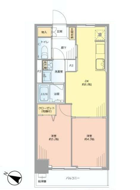 クレベール西新宿　間取り