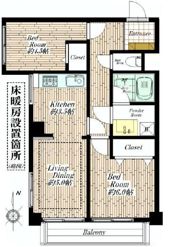 ライオンズマンショングリーン白金　間取り