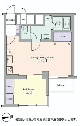 マンション白金台　間取り