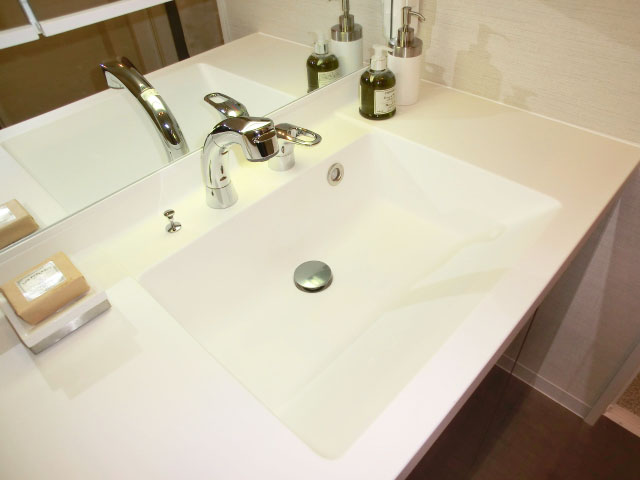 継ぎ目のない洗面ボウル