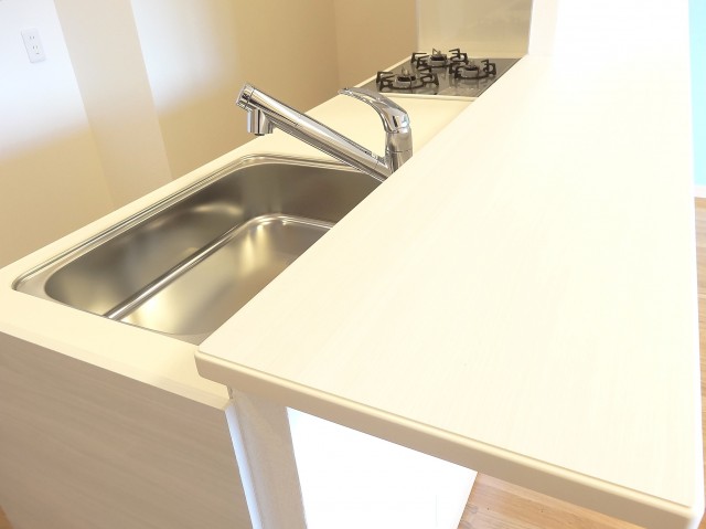 ディナスカーラ新宿　リビングの様子が見えるカウンターキッチン