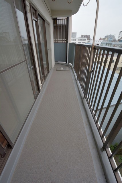 西向きバルコニー