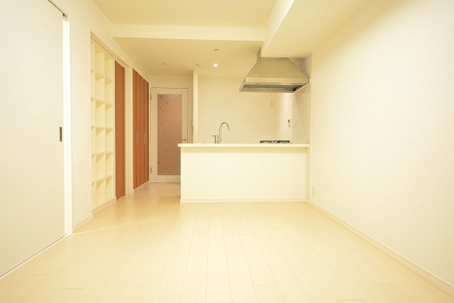 日神デュオステージ上北沢　リビング側から見たキッチン