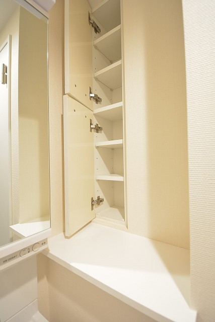 日神デュオステージ上北沢　洗面化粧台右の収納