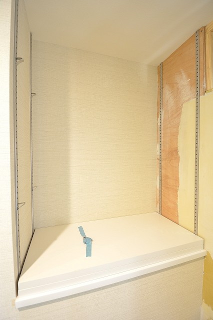 洗濯機置場横のカウンター