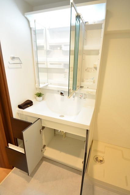 田町スカイハイツ 3面鏡の裏は一面収納708
