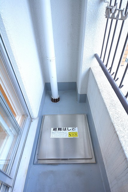 東向きのバルコニー