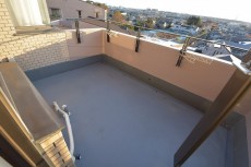 南西向きのルーフバルコニー