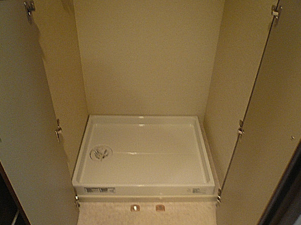 洗濯機置き場です。