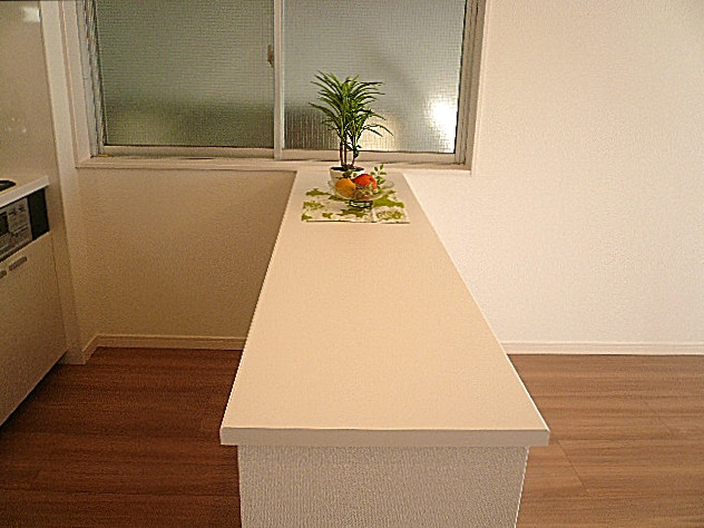 真っ白なカウンター♪