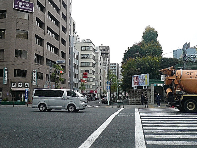 中銀築地マンシオン　マンションまでの道のり
