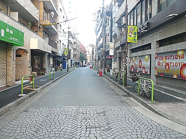 麻布網代マンション　マンションまでの道のり