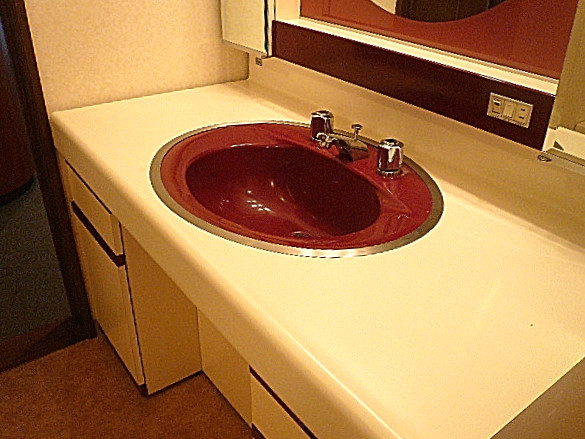 麻布網代マンション　洗面化粧台　洗面ボウル　