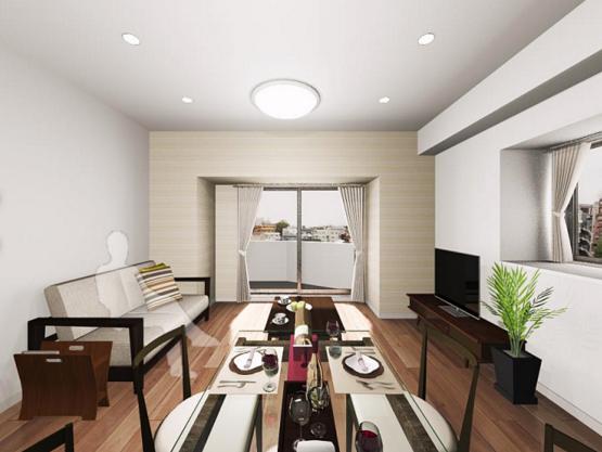 フォルスコート目黒大橋　LDK完成イメージ