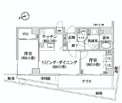 レジデンシャルステート砧　間取り
