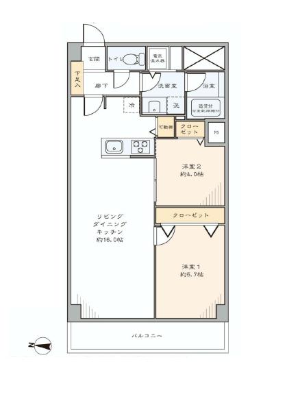 コートハウス東品川　間取り