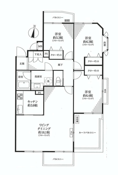 ヴィラグレイス西落合　間取り