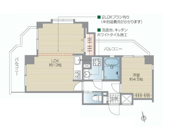 キャニオンマンション駒沢公園　間取り